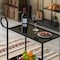 Vintiquewise Metal Wine Bar Serving Cart with Rolling Wheels and Handles for Dining, Living room or Entryway QI004277 - alternate 7
